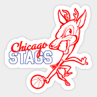 Defunct Chicago Stags Basketball Team Sticker